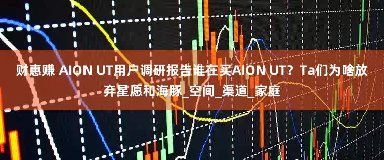 财惠赚 AION UT用户调研报告谁在买AION UT？Ta们为啥放弃星愿和海豚_空间_渠道_家庭