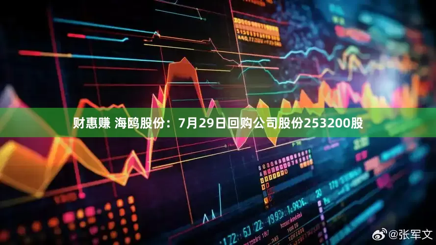 财惠赚 海鸥股份：7月29日回购公司股份253200股